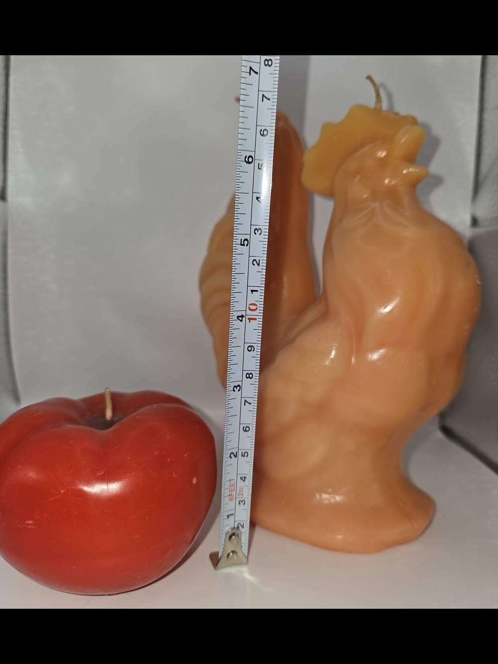 NWT - Orange Rooster And Red Tomato Decorative Candles